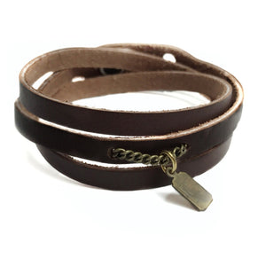 "U" - Leather Bracelet